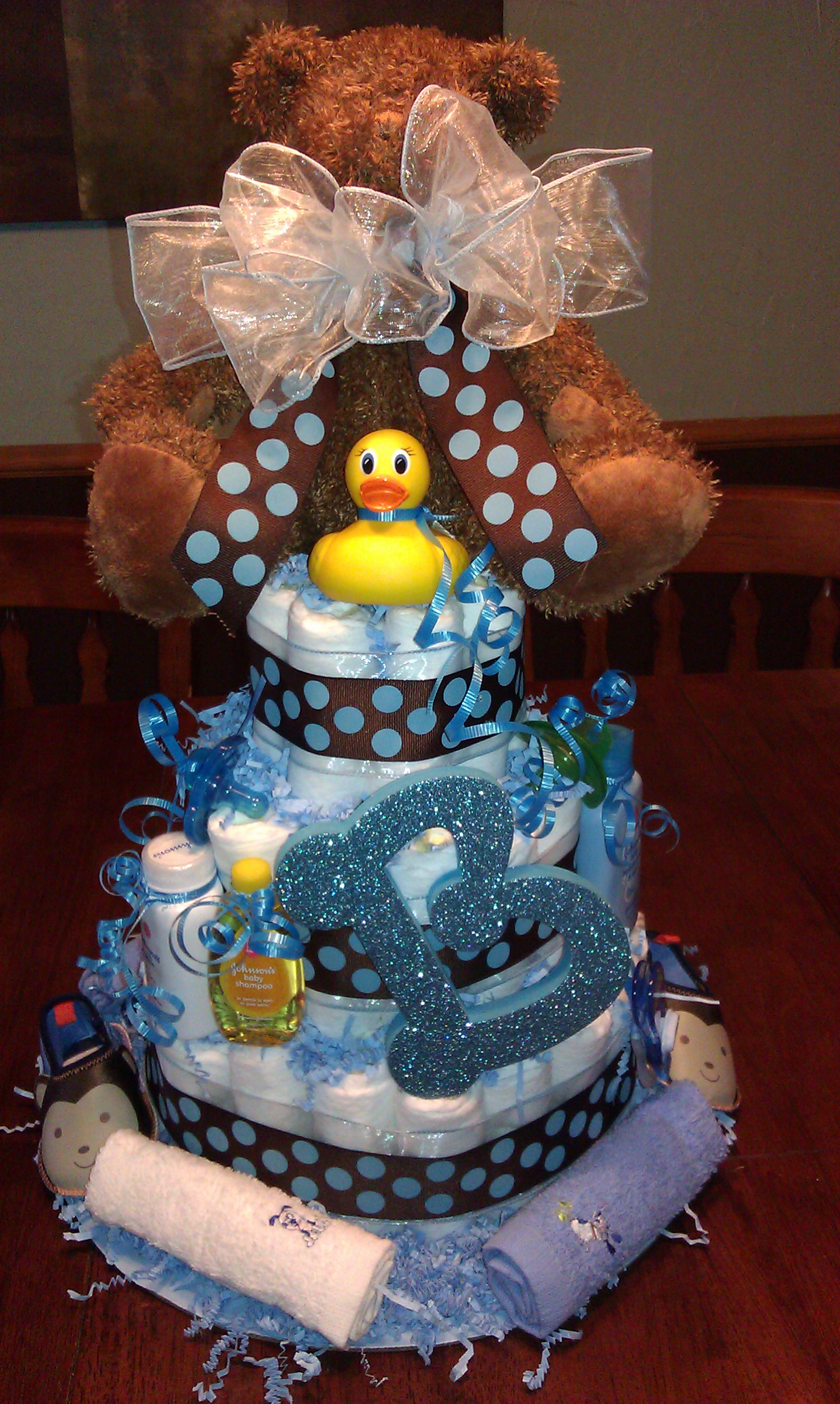 Baby Boy Diaper Cake Idea