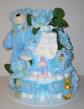 Baby Boy Diaper Cake