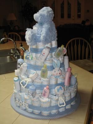 Baby Boy Diaper Cake