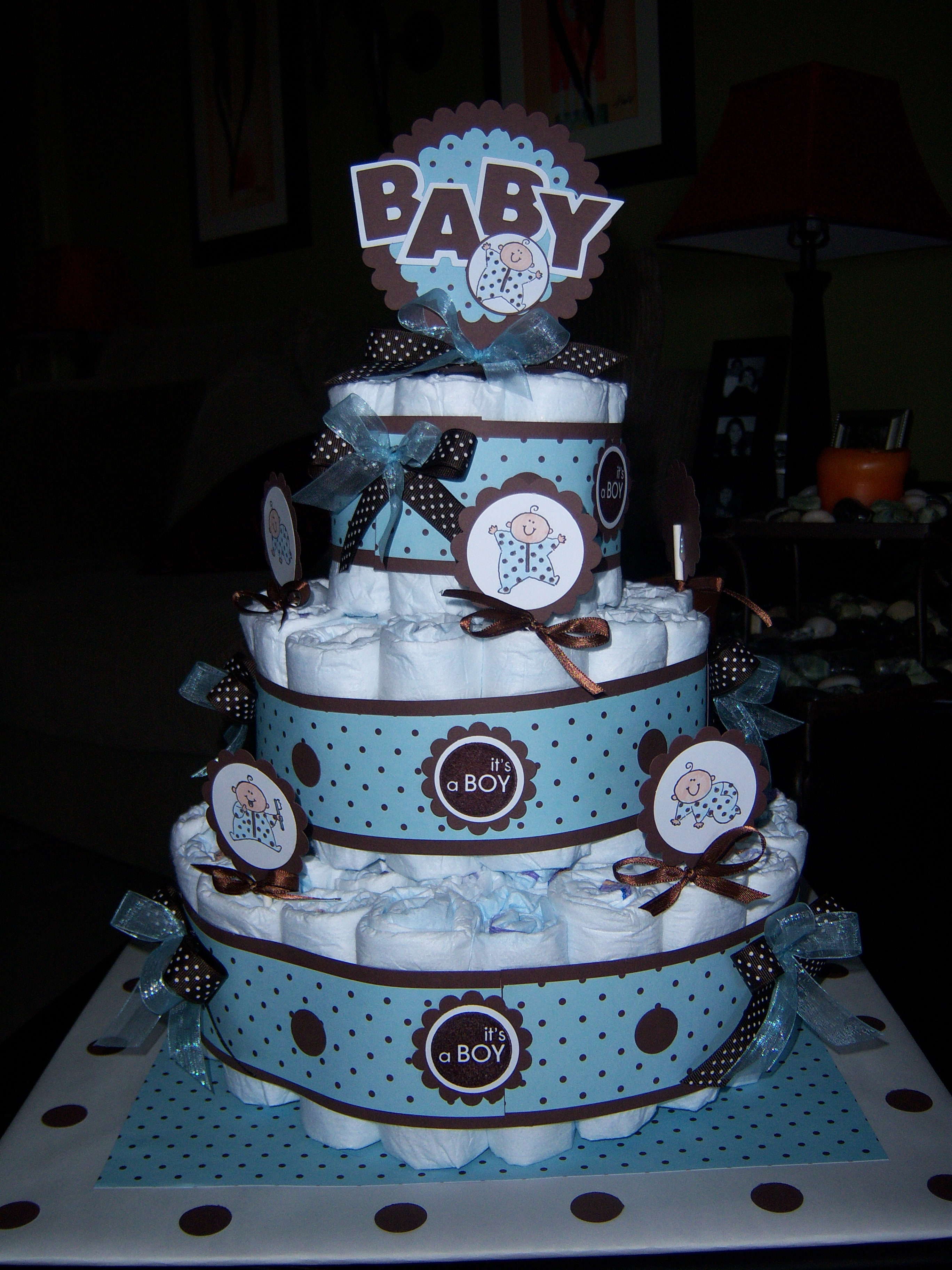 Baby Boy Diaper Cake