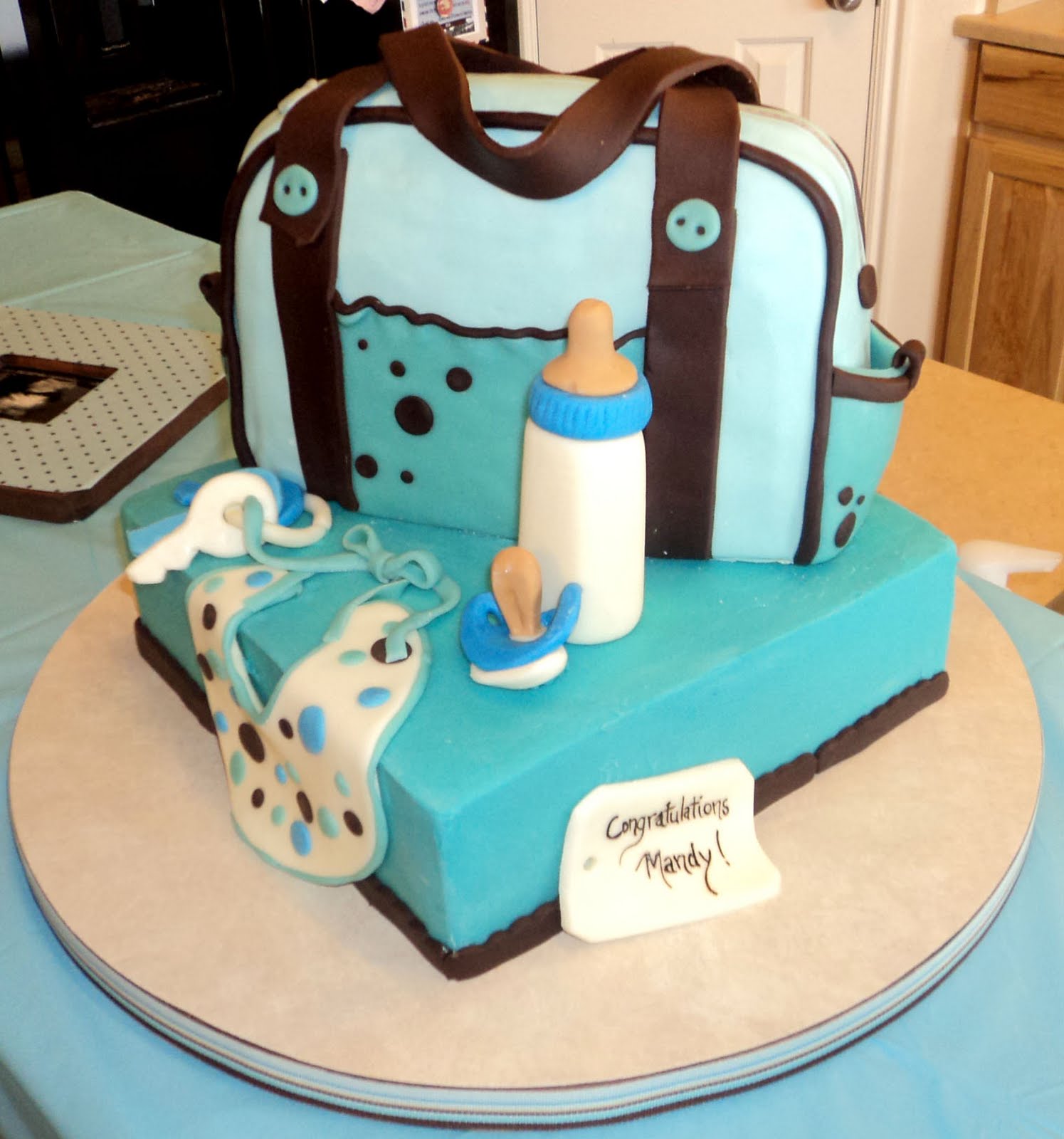 Baby Shower Cake Diaper Bag