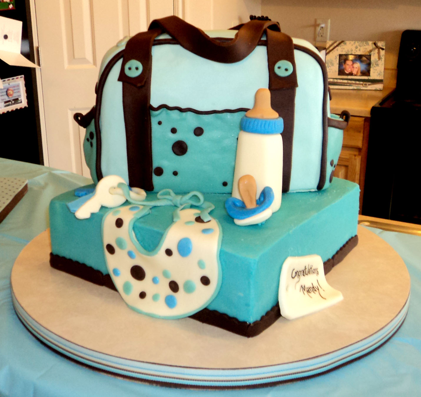 Baby Shower Cake Diaper Bag