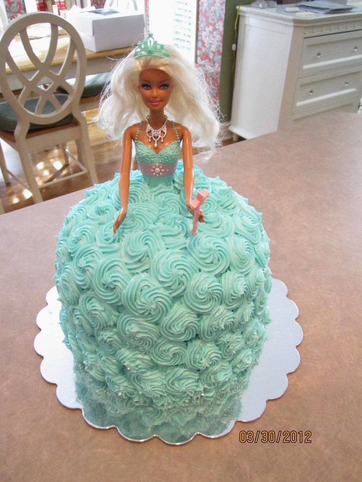 Barbie Cake with Buttercream Frosting