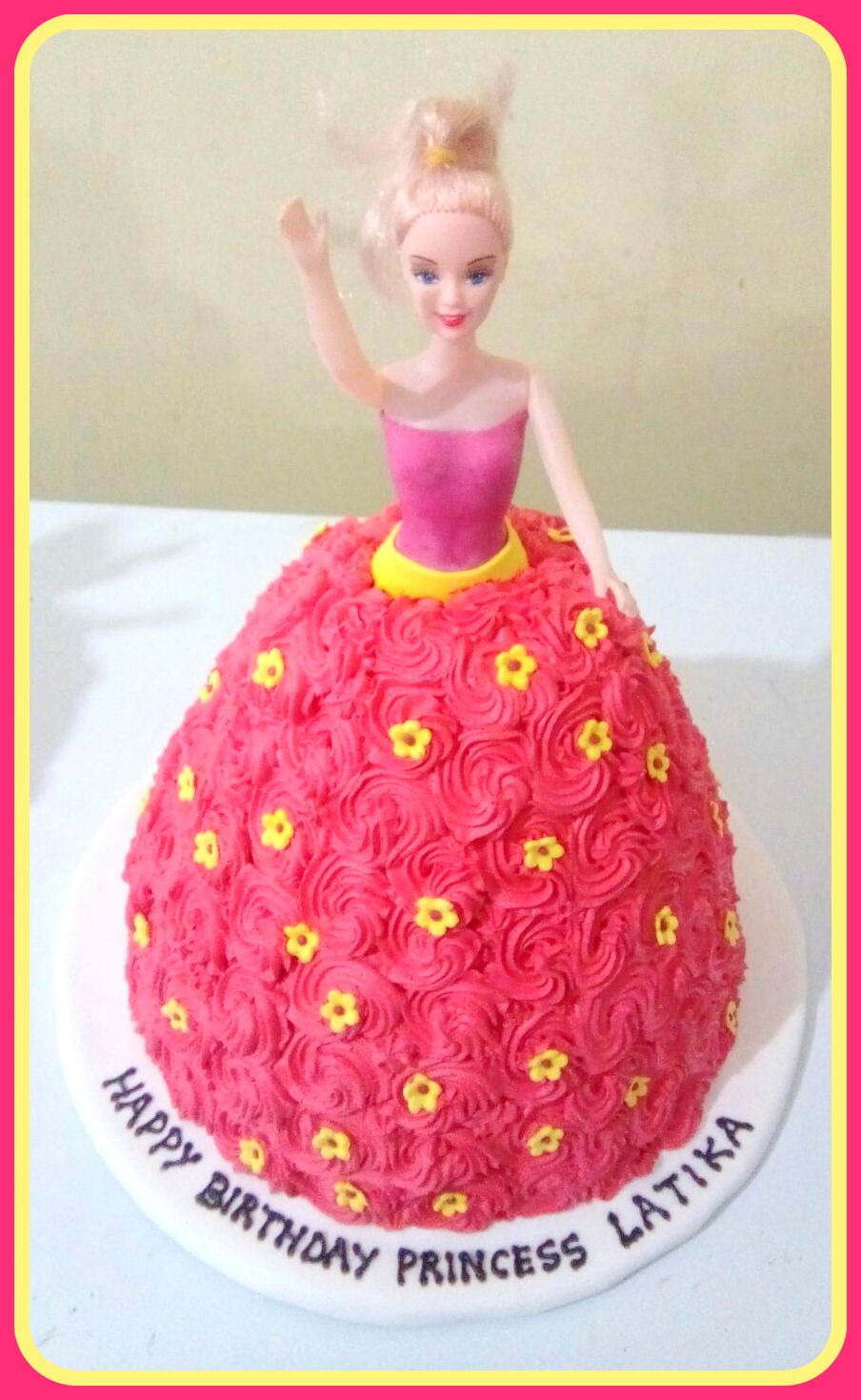 Barbie Doll Dress Cake