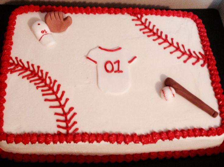 Baseball Sheet Cake