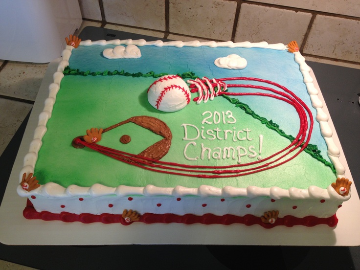 Baseball Sheet Cake