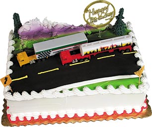 Big Rig Happy Birthday Cake