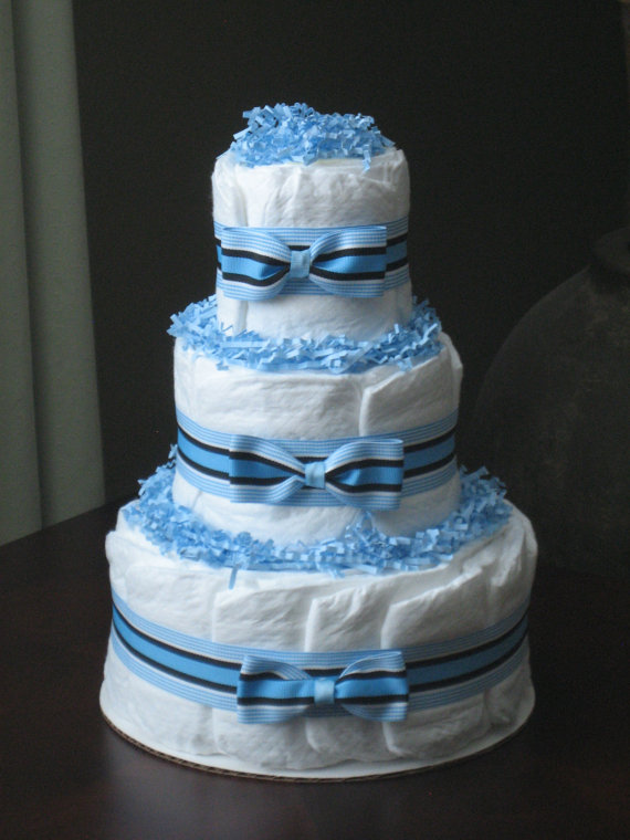 11 Photos of Disposable Diaper Cakes For Boys