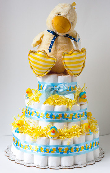 Boy Baby Shower Gift Diaper Cake