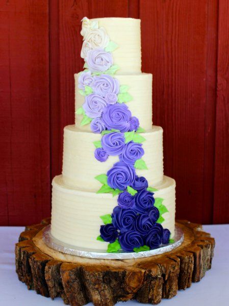 Buttercream Rosette Wedding Cake