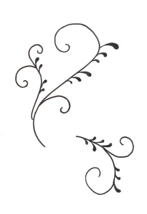 Cake Decorating Scroll Templates