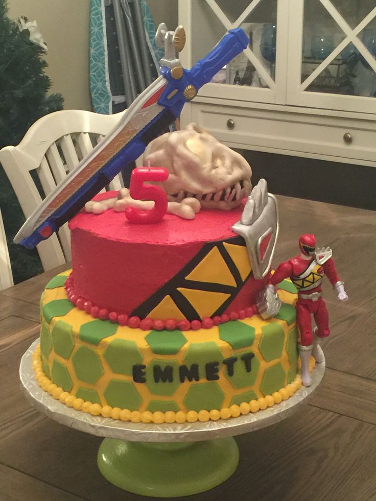 Cake Power Rangers Dino Charge