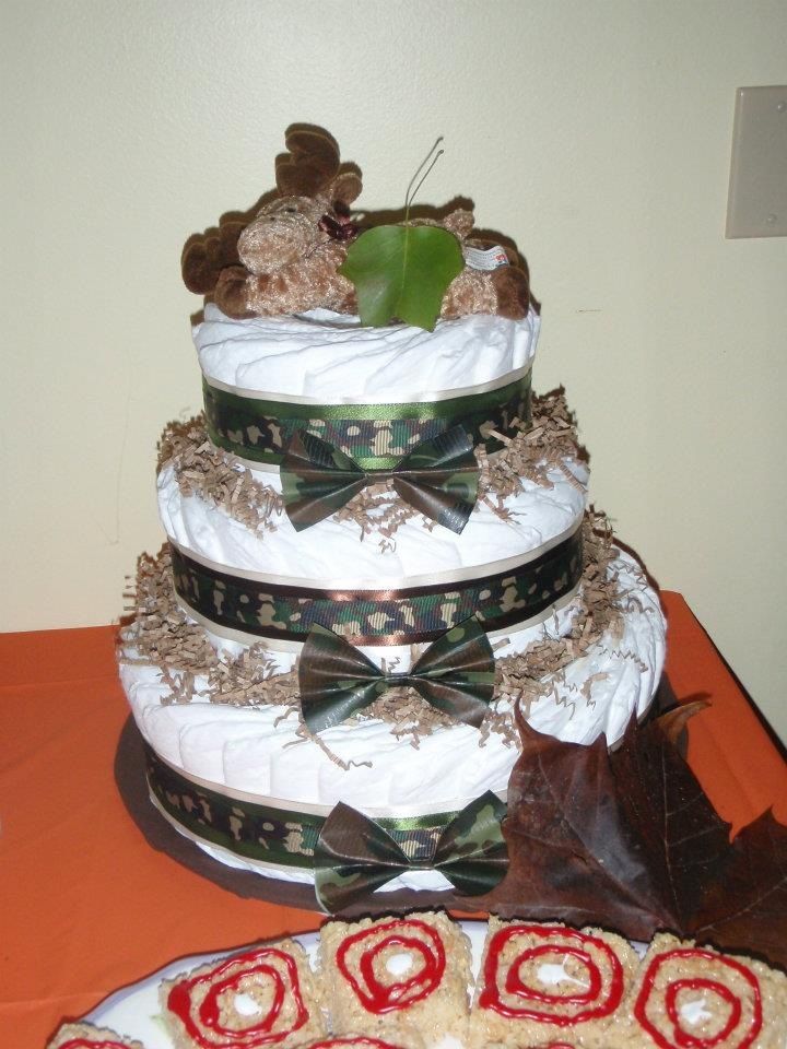 Camo Diaper Cake