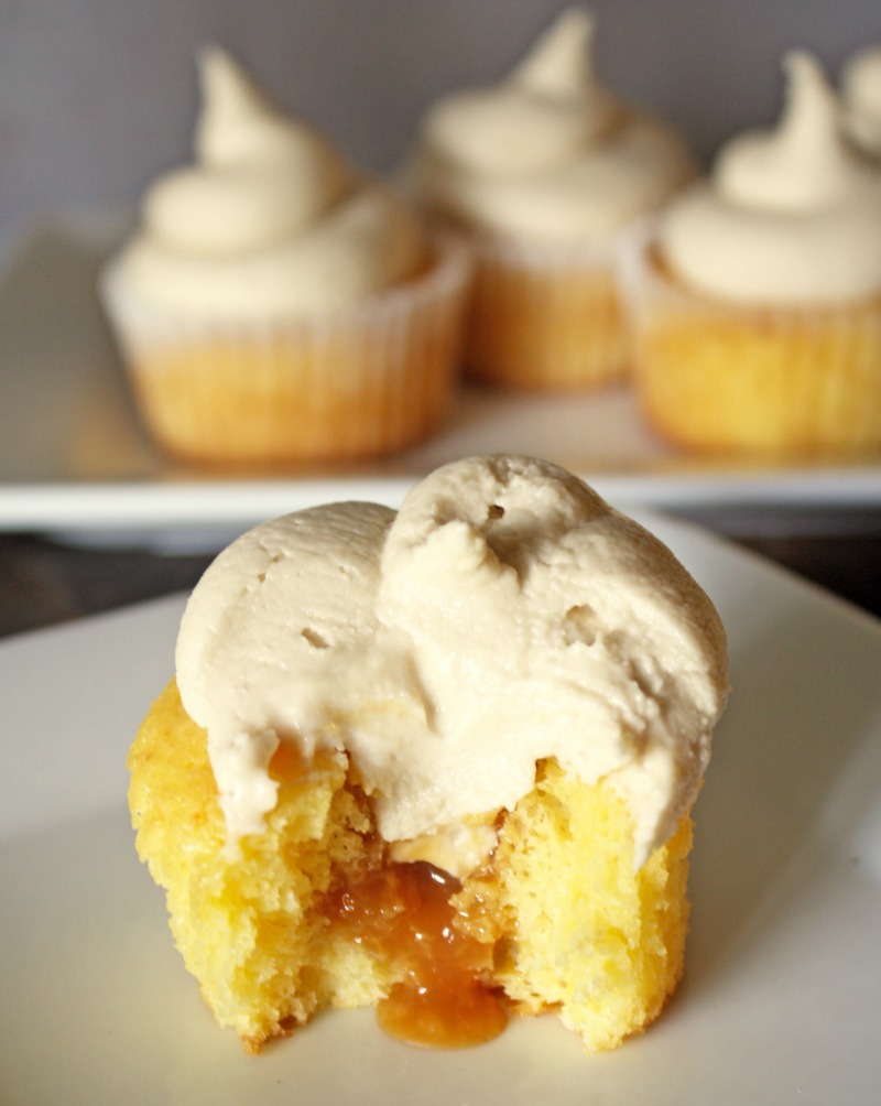 Caramel Filled Cupcakes Recipe