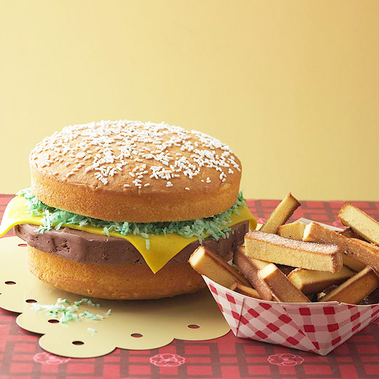 Cheeseburger Ice Cream Cake