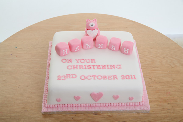 Christening Cake Square Ideas