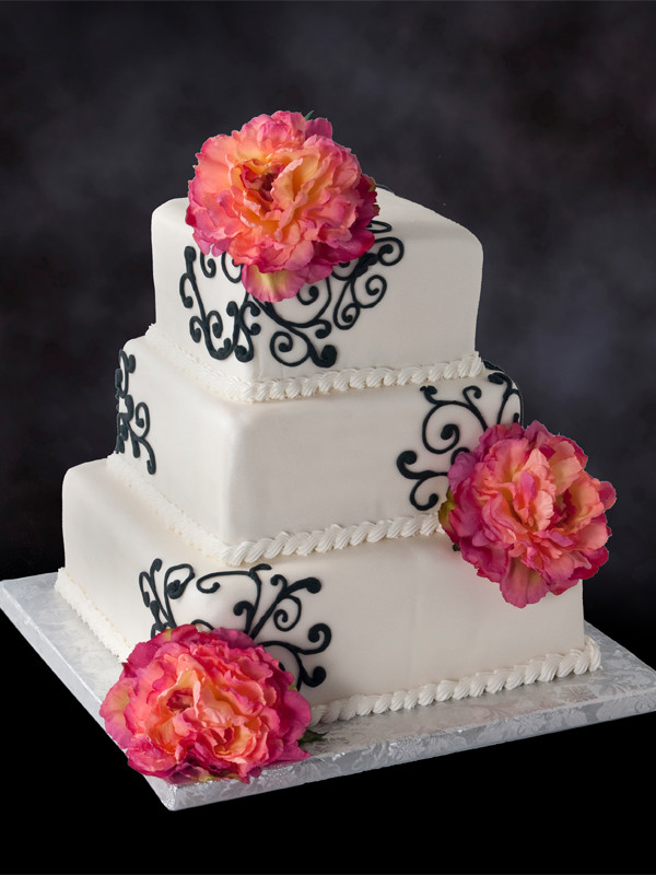 Country Square Wedding Cakes