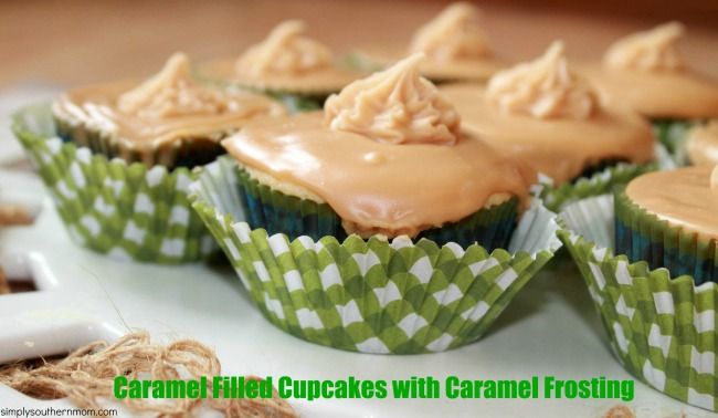 Cupcake with Caramel Frosting