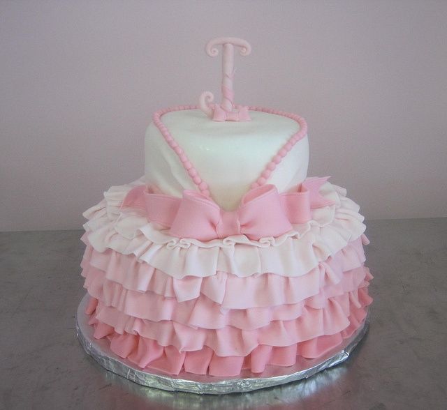 Cute Baby Girl Birthday Cake