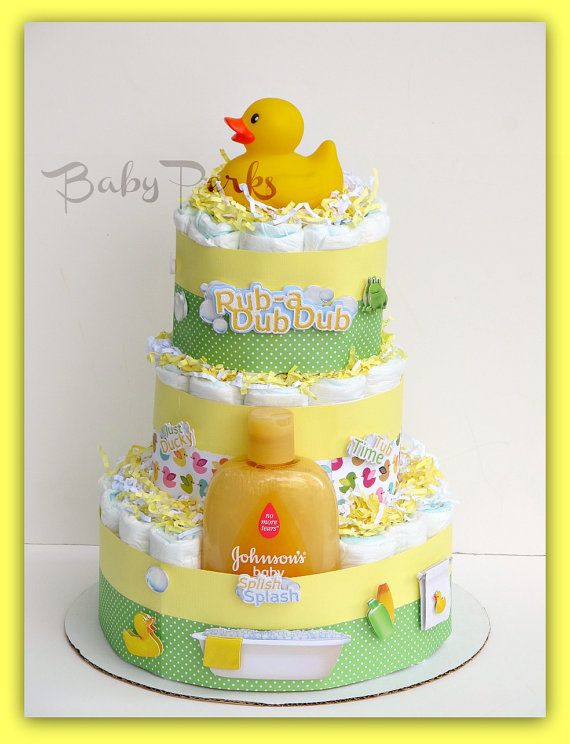 Duck Baby Shower Diaper Cake