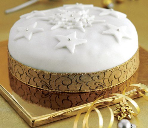 9 Photos of Easy Christmas Cakes Designs