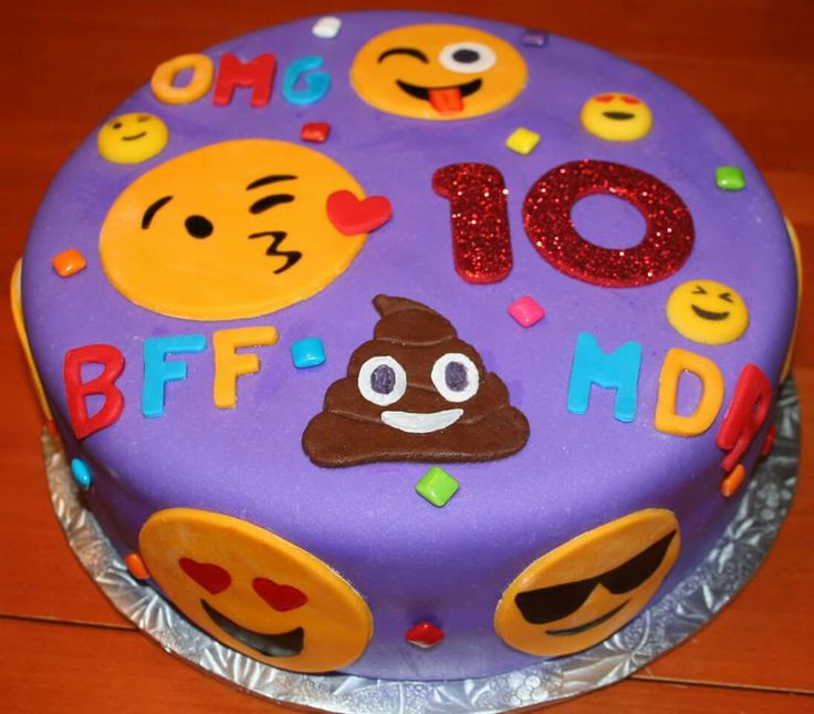 Emoji Birthday Cake