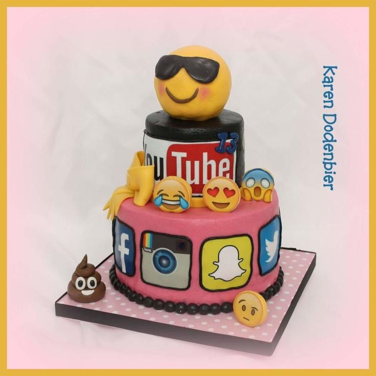 Emoji Birthday Cake