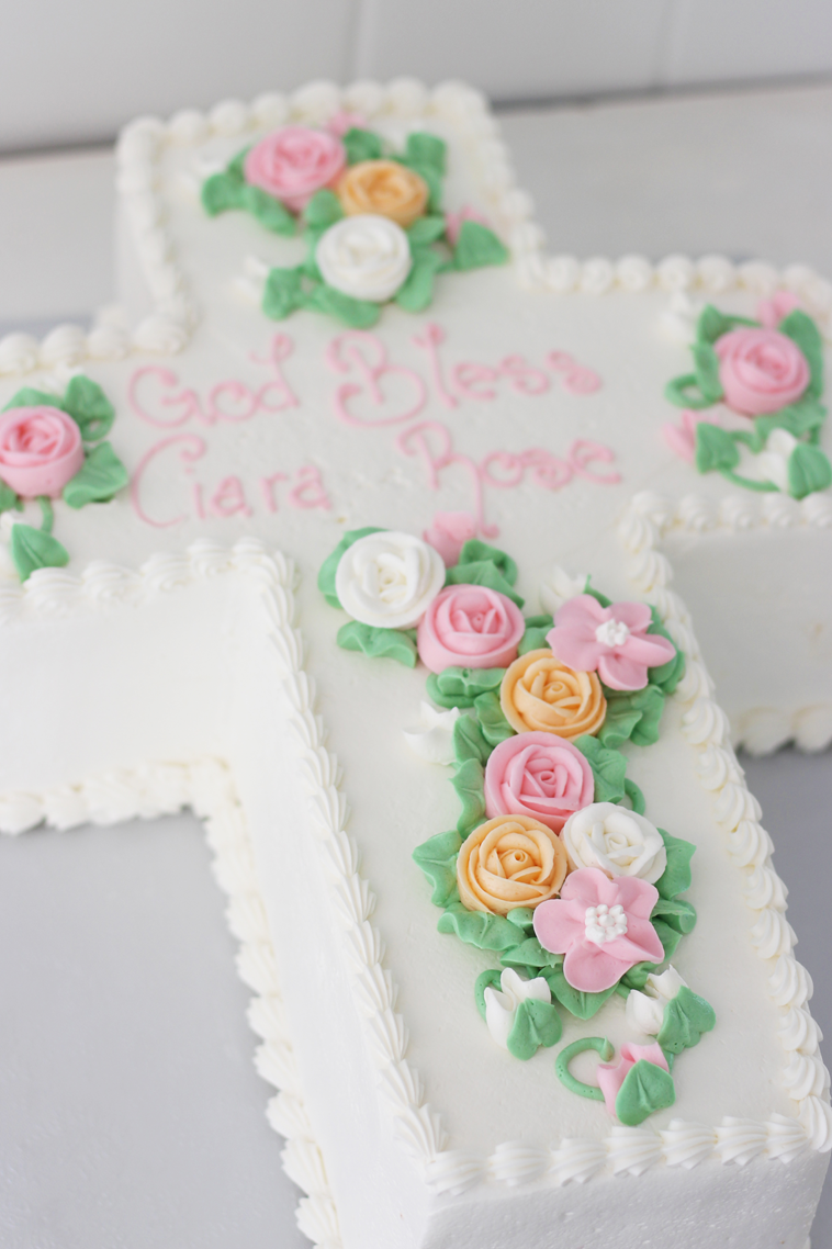 First Communion Cross Cake