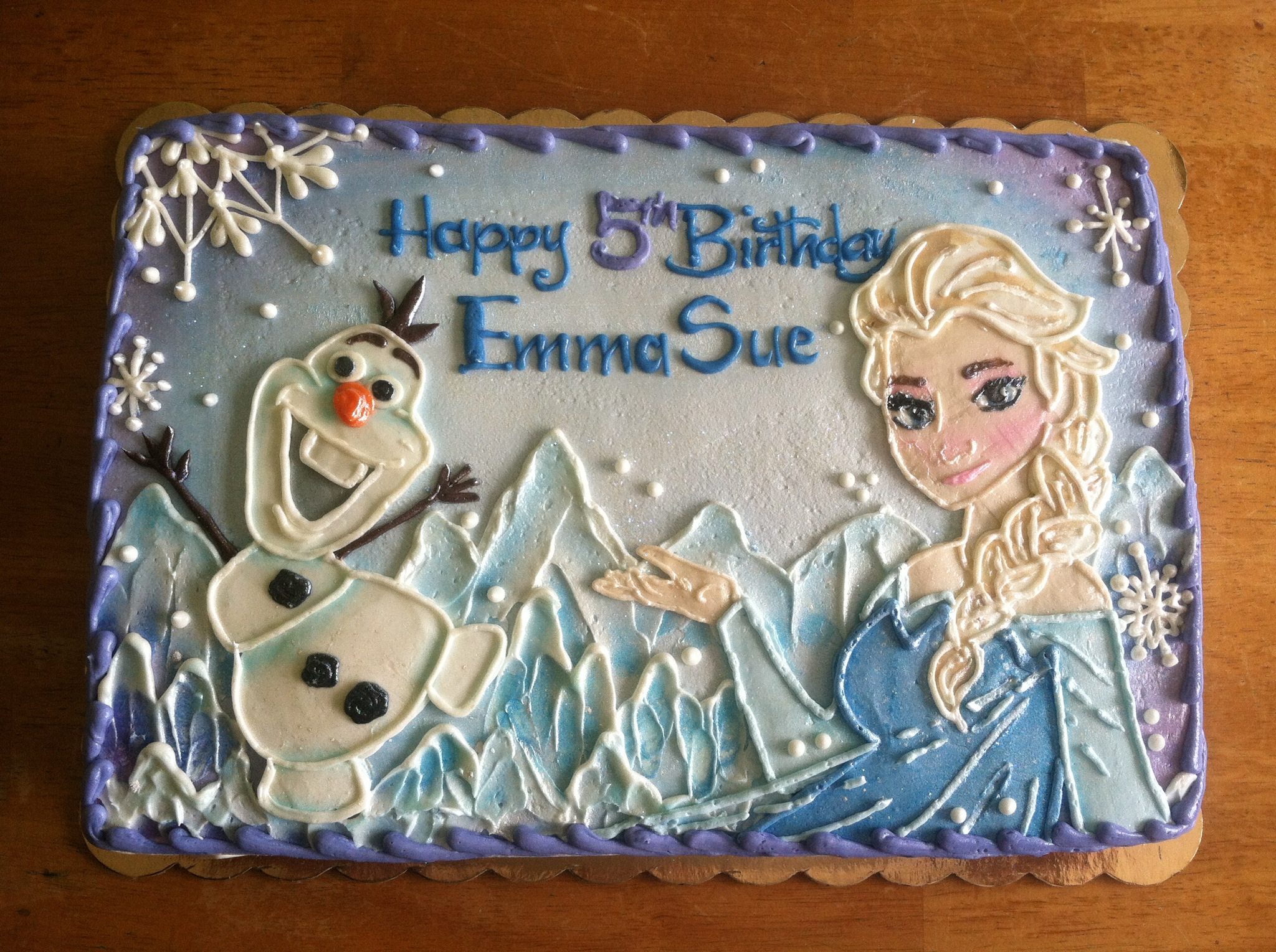 Frozen Sheet Cake Birthday