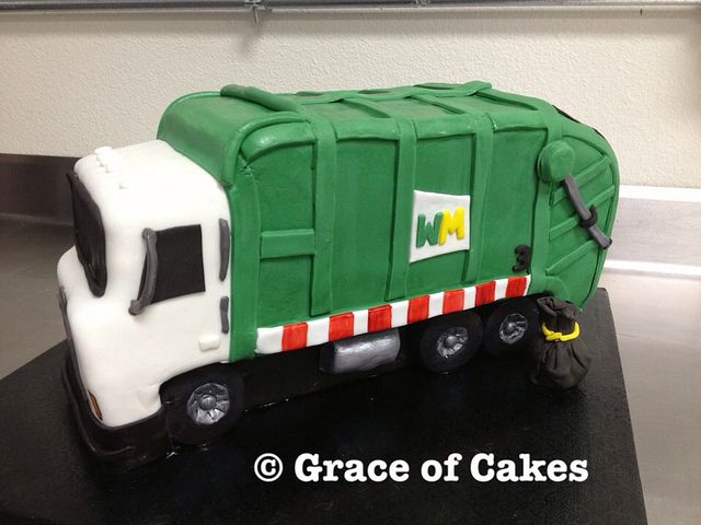 Garbage Truck Birthday Cake