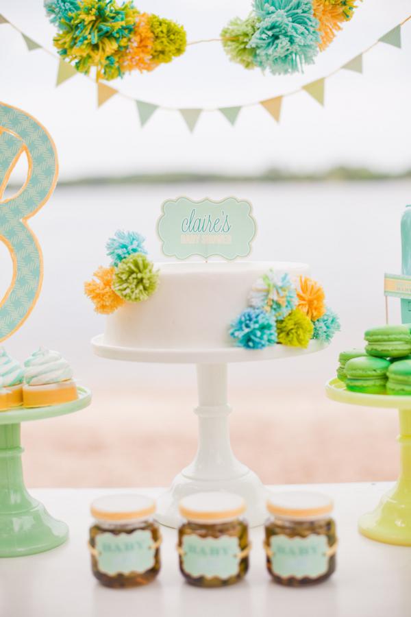 Gender-Neutral Baby Shower Cake