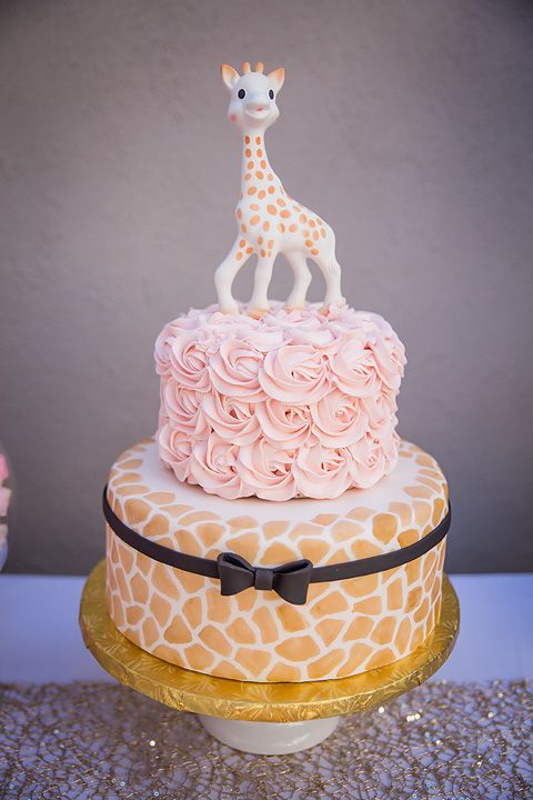 Giraffe Birthday Party Cake