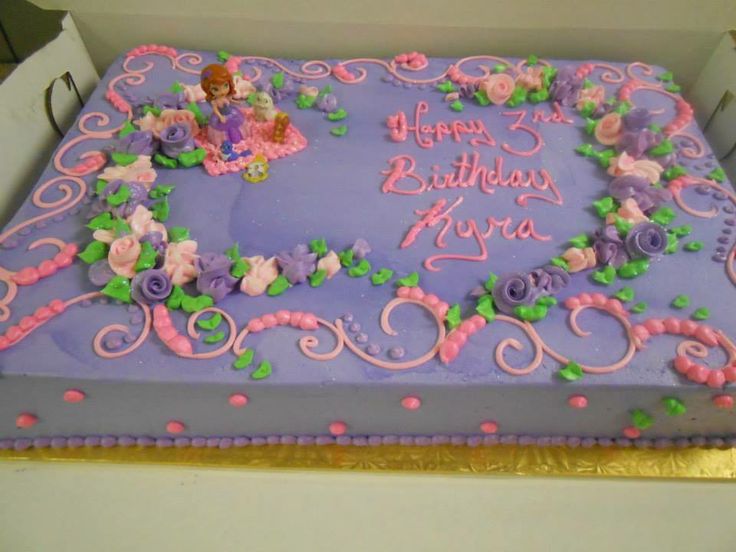 Girl Birthday Sheet Cake Ideas