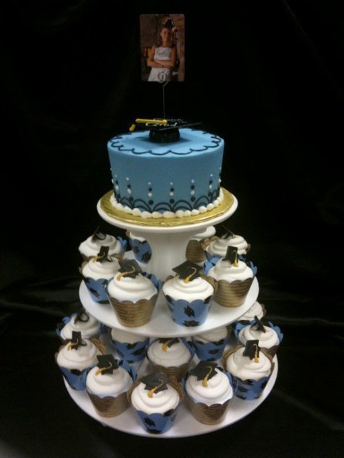 Graduation Cupcake Cake