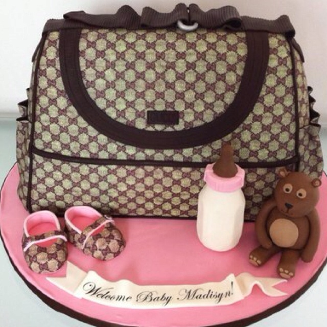 Gucci Baby Shower Cake