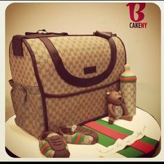 Gucci Baby Shower Cake