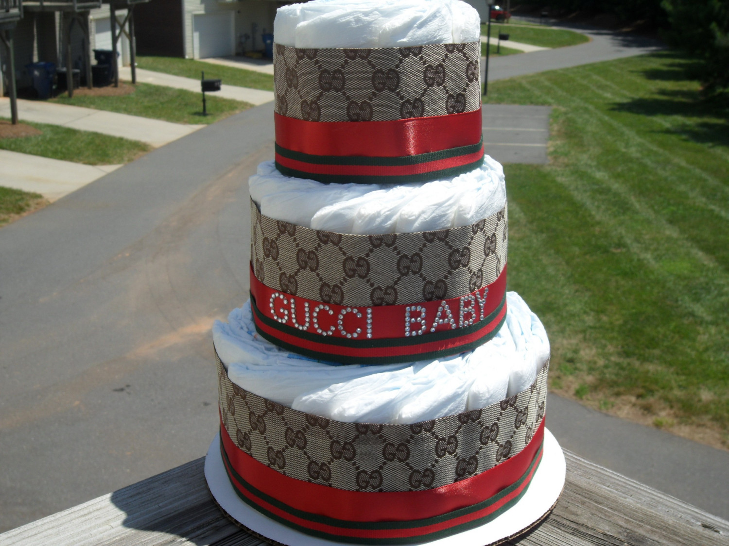 Gucci Baby Shower Cake