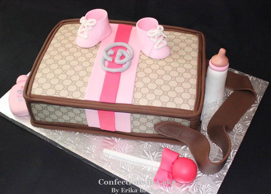 Gucci Diaper Bag Cakes for Baby Showers