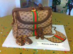 Gucci Diaper Bag Cakes for Baby Showers