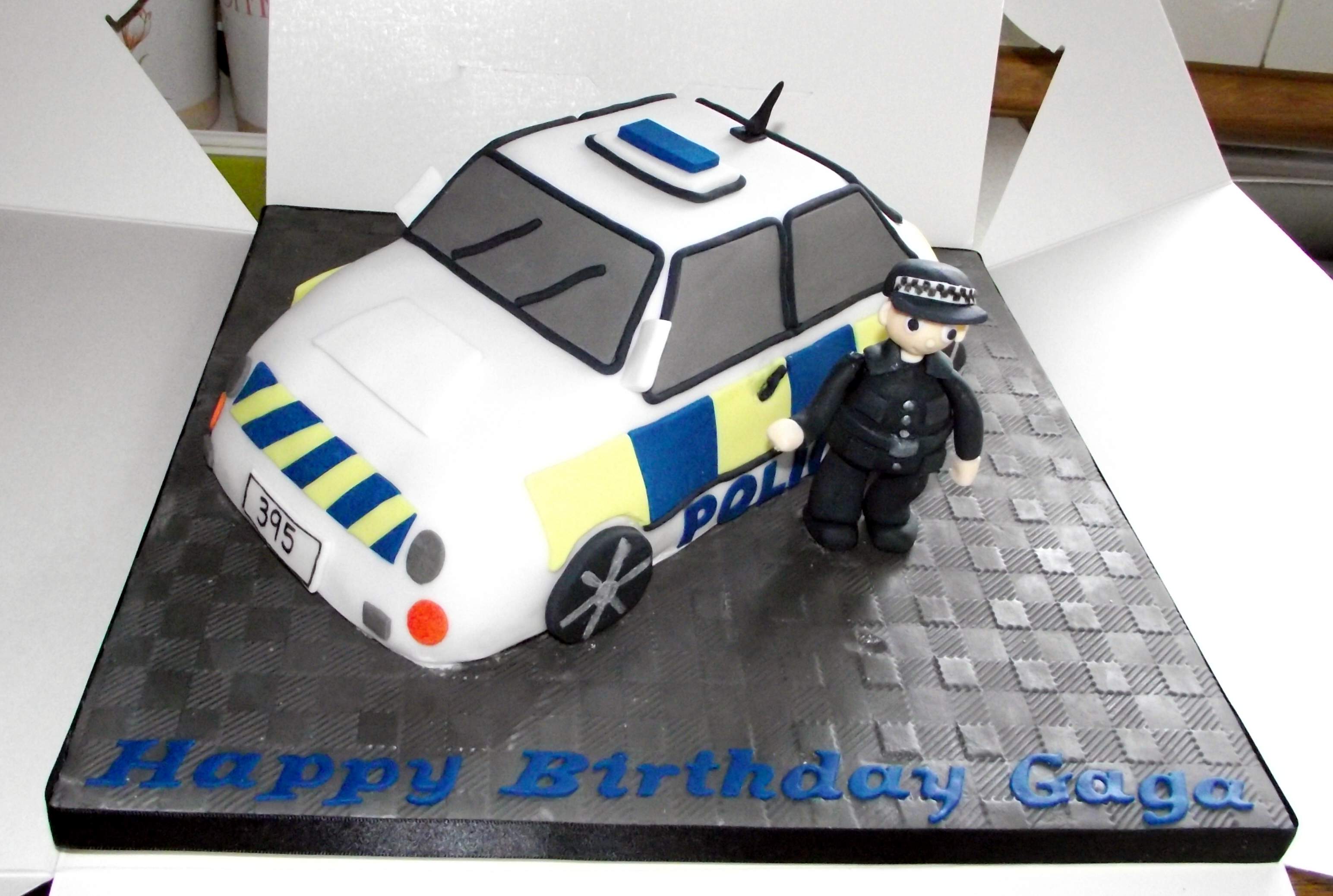 Happy Birthday Cake Police Car