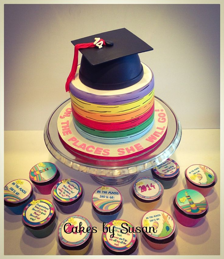 High School Graduation OH the Places You'll Go Cake