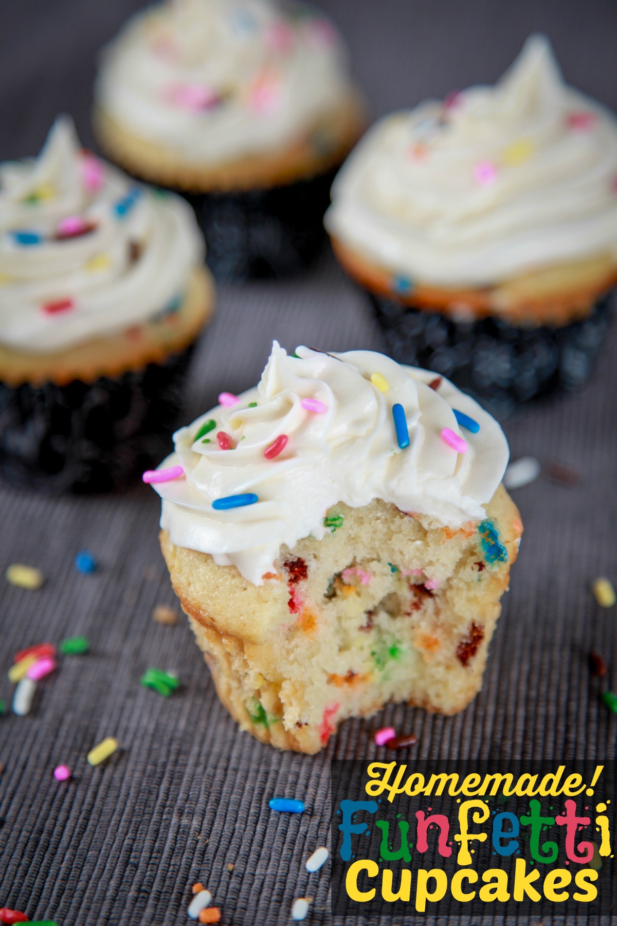 Homemade Funfetti Cupcakes