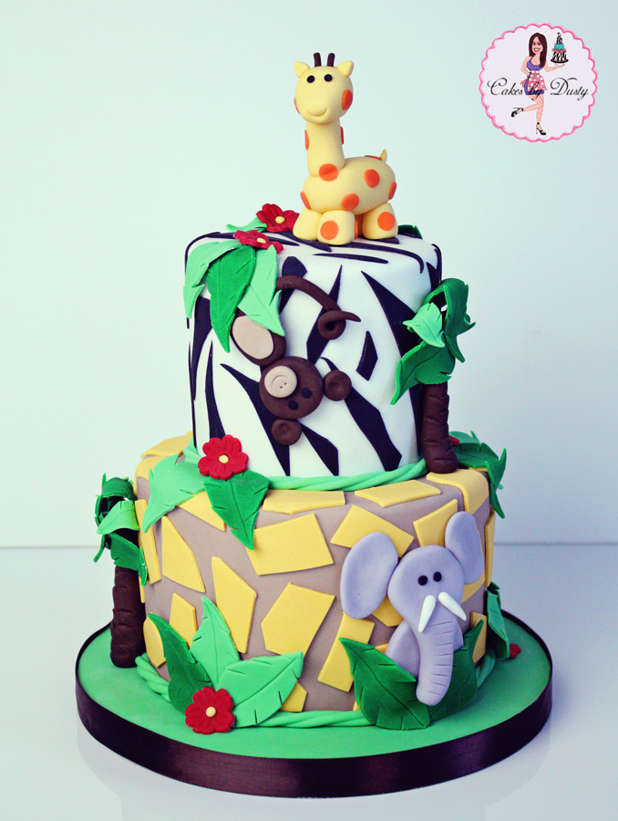 Jungle Theme Baby Shower Cake