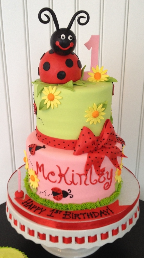 Ladybug Birthday Cake