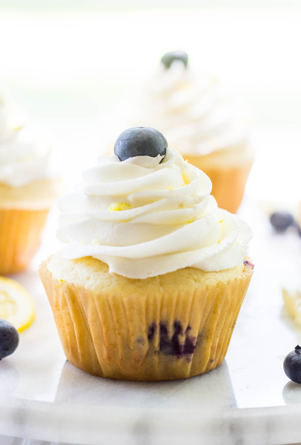 Lemon Blueberry Cheesecake Cupcakes