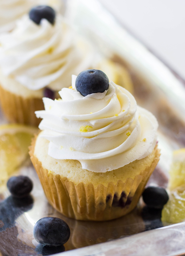 Lemon Blueberry Cheesecake Cupcakes