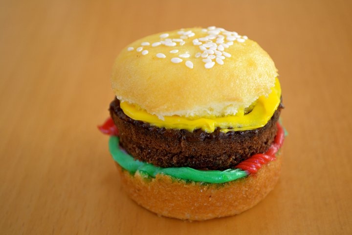 Martha Stewart Cheeseburger Cupcakes