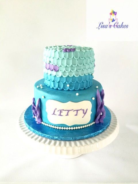 Mermaid Themed Birthday Cake