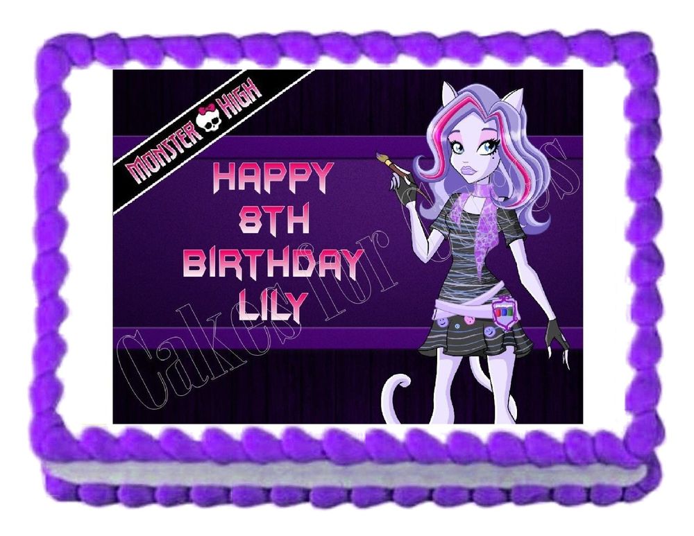 Monster High Edible Cake Toppers