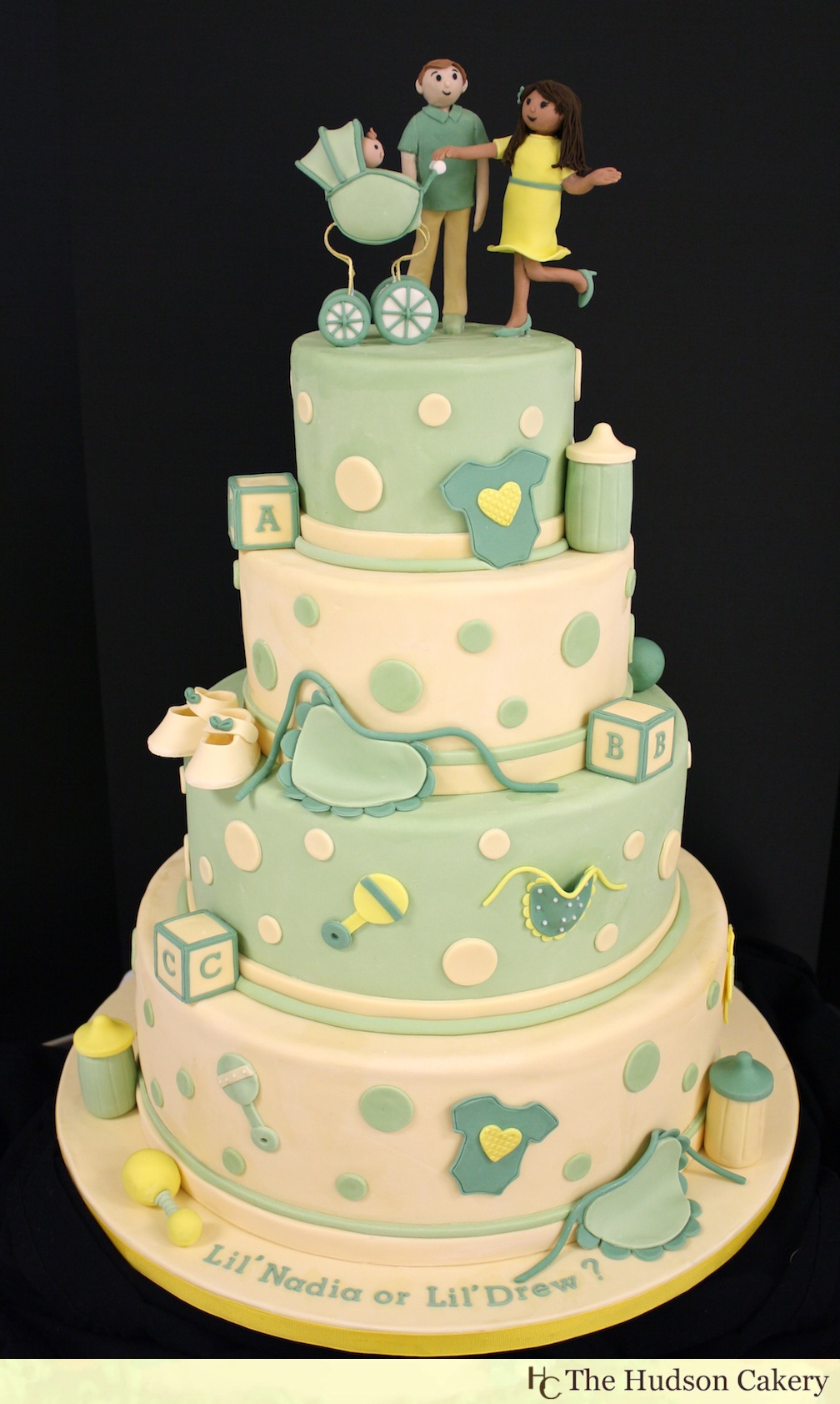 Neutral Baby Shower Cake